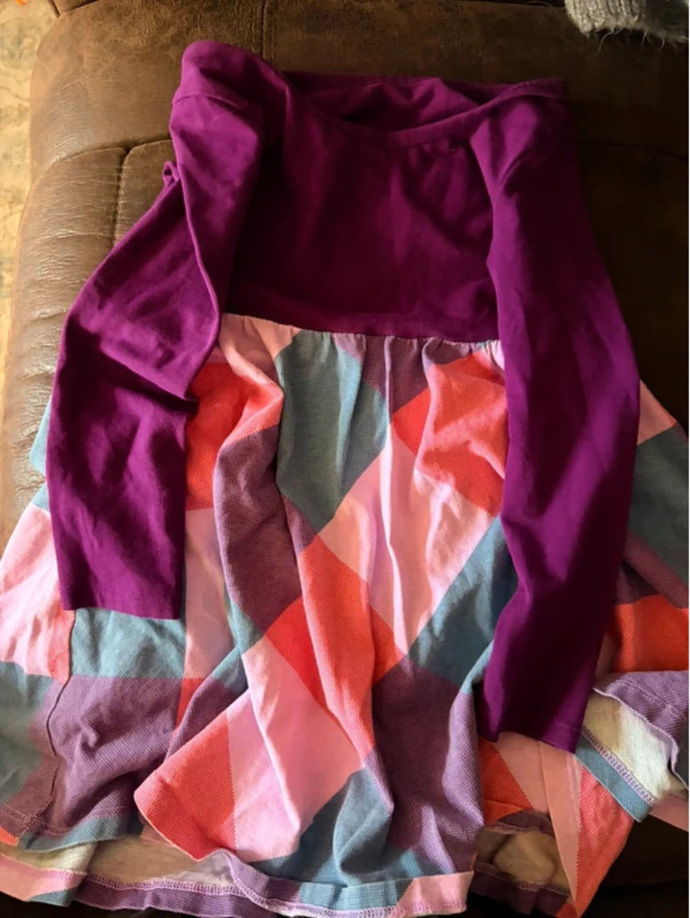 Tea purple long sleeve dress 5t